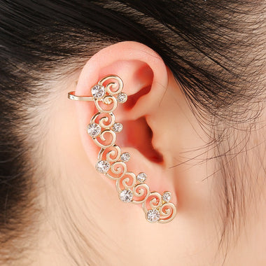 Love Heart Stud Ear Cuff