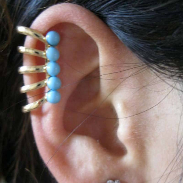 Natural Stones Luxurious Clip-On Ear Wrap