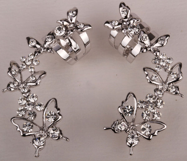 Elegant Mini Butterflies Ear Wrap