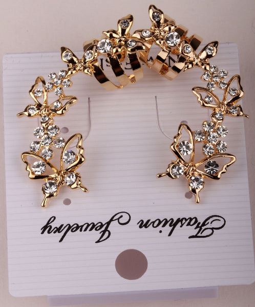 Elegant Mini Butterflies Ear Wrap