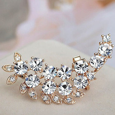 Elegant Vintage Crystal Ear Cuff